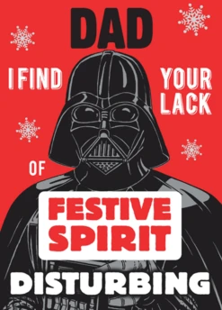 Pod Personalised Funny Star Wars™ Darth Vader Christmas Card For Him