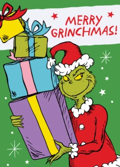 Pod Personalised Funny Grinch Santa Grinchmas Christmas Card