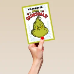 Pod Personalised Funny The Grinch Grinchmas Christmas Card -Pod Shop F3005530 hand L