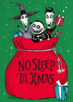 Pod Personalised Disney Nightmare Before Christmas No Sleep Christmas Card