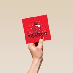 Pod Personalised PEANUTS SNOOPY Cosy Warm Christmas Card -Pod Shop F3005538 hand S