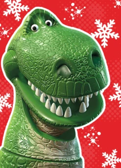 Pod Personalised Kids Disney Toy Story Rex Christmas Card