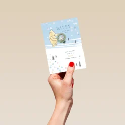 Pod Personalised Cute Daddy Disney Winnie The Pooh Christmas Card -Pod Shop F3005565 hand S