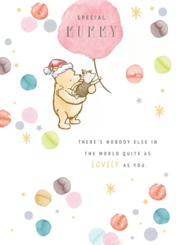 Pod Personalised Cute For Mummy Disney Winnie The Pooh Christmas Card