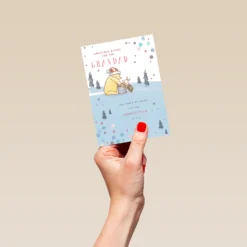 Pod Personalised Cute Grandad Disney Winnie The Pooh Christmas Card -Pod Shop F3005568 hand S