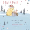 Pod Personalised Cute Grandad Disney Winnie The Pooh Christmas Card