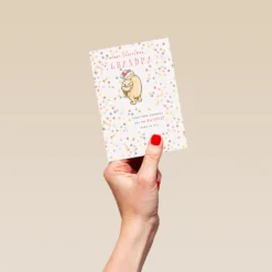 Pod Personalised Cute Grandma Disney Winnie The Pooh Christmas Card -Pod Shop F3005569 hand S