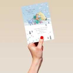 Pod Personalised Across The Miles Disney Winnie The Pooh Christmas Card 9 Pod Personalised Across The Miles Disney Winnie The Pooh Christmas Card -Pod Shop F3005570 hand L