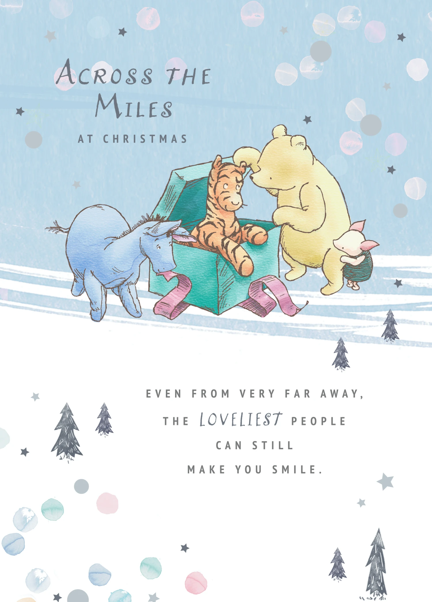 Pod Personalised Across The Miles Disney Winnie The Pooh Christmas Card 1 Pod Personalised Across The Miles Disney Winnie The Pooh Christmas Card