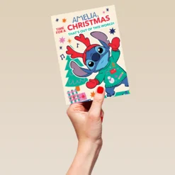 Pod Personalised Cute Kids Disney Lilo & Stitch Christmas Card -Pod Shop F3005573 hand L