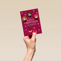 Pod Personalised Harry Potter™ Friendship Kids Christmas Card -Pod Shop F3005577 hand S