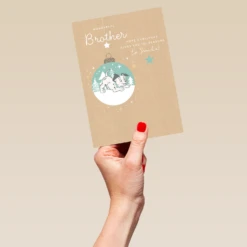 Pod Personalised Cute Brother Disney 101 Dalmatians Christmas Card -Pod Shop F3005579 hand L