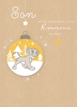 Pod Personalised Son Disney The Lion King Christmas Card
