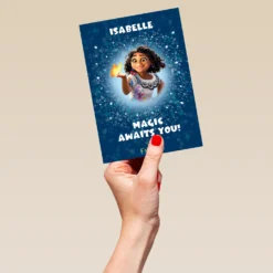 Pod Personalised Kids Disney Encanto Magic Awaits You Christmas Card -Pod Shop F3005589 hand L
