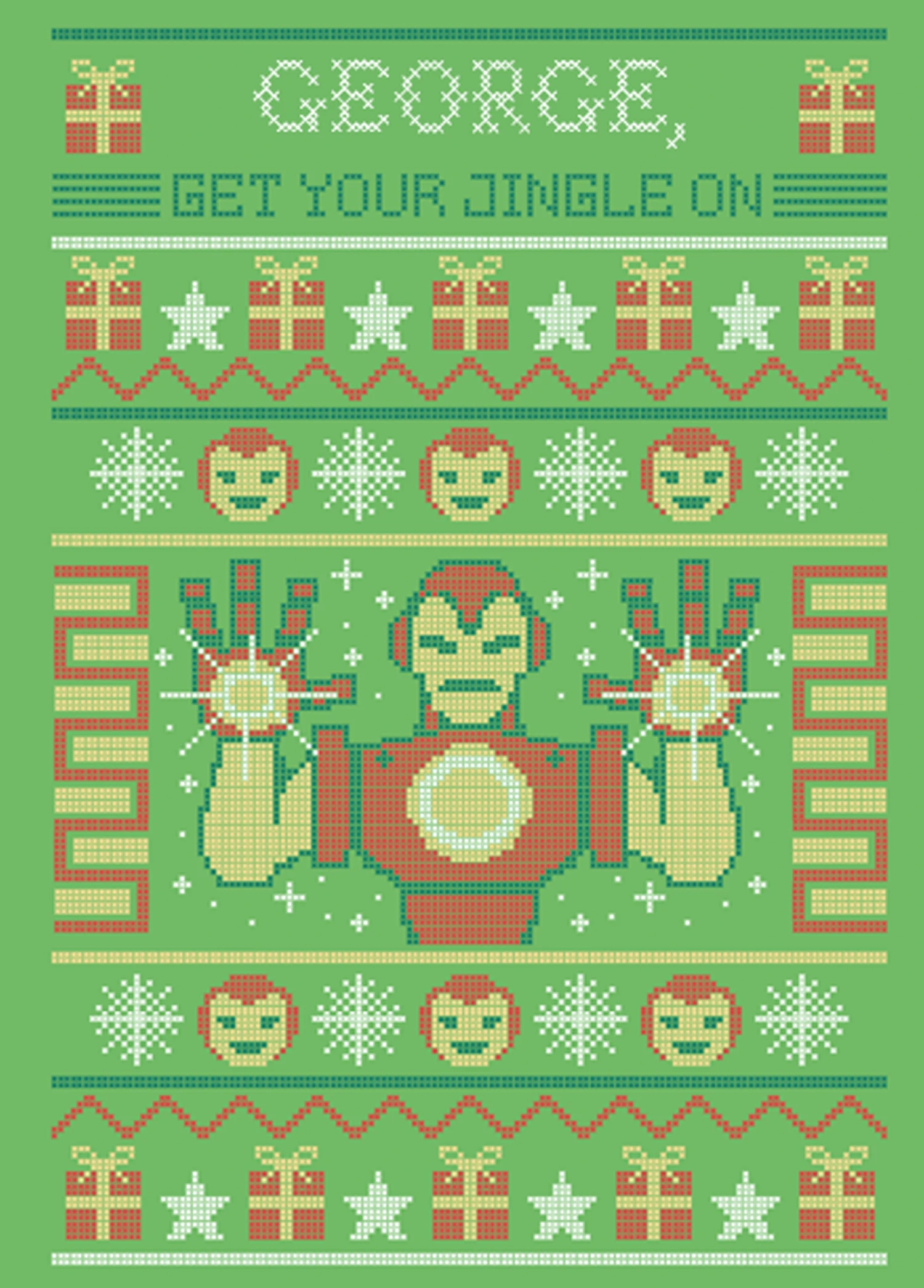 Pod Personalised Kids MARVEL Avengers Iron Man Christmas Card 1 Pod Personalised Kids MARVEL Avengers Iron Man Christmas Card