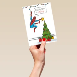 Pod Personalised Funny MARVEL Spider-Man Spidey-Sense Christmas Card 9 Pod Personalised Funny MARVEL Spider-Man Spidey-Sense Christmas Card -Pod Shop F3005597 hand L