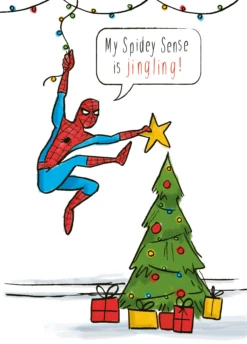 Pod Personalised Funny MARVEL Spider-Man Spidey-Sense Christmas Card