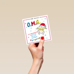 Pod Personalised Funny Friends™️ O M G Turkey Christmas Card -Pod Shop F3005608 hand S