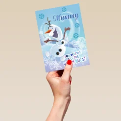 Pod Personalised Mummy Disney Frozen Christmas Card -Pod Shop F3005615 hand L