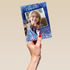 Pod Personalised Kids Disney Frozen Photo Christmas Card -Pod Shop F3005617 hand L