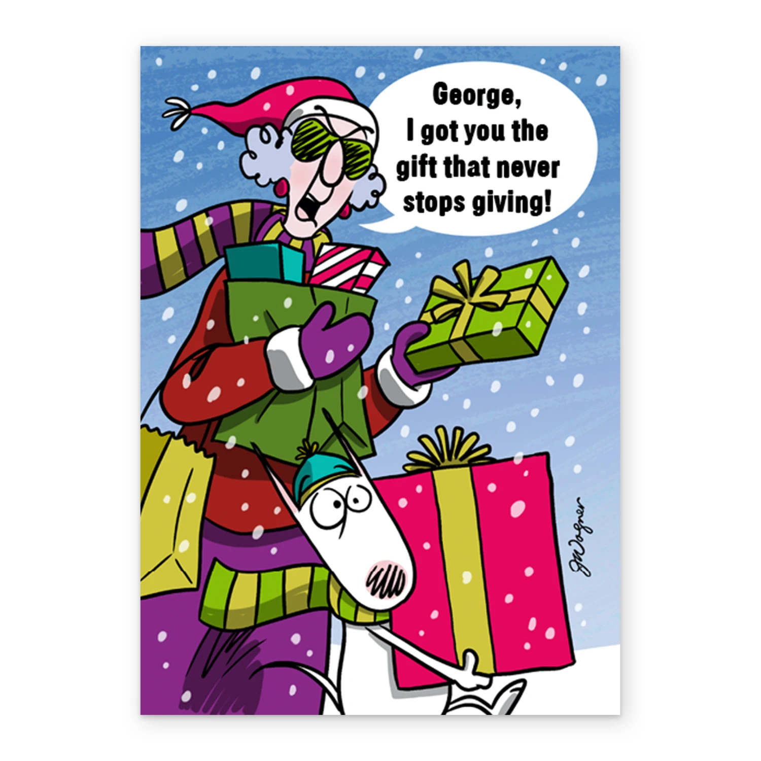 Pod Personalised & Editable Funny Christmas Card For Him 2 Pod Personalised & Editable Funny Christmas Card For Him - Image 2