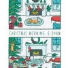 Pod Personalised Funny Editable Cartoon Christmas Morning Card