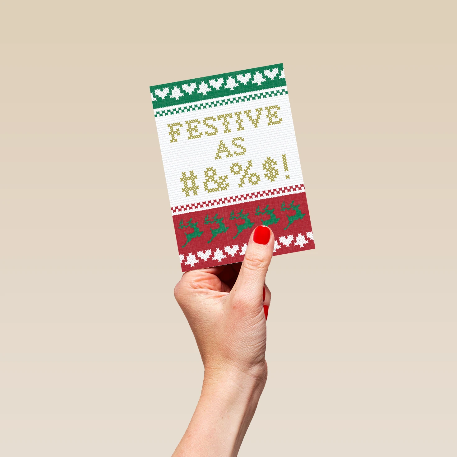 Pod Personalised Funny Christmas Shoebox Text-Based Festive As Card 4 Pod Personalised Funny Christmas Shoebox Text-Based Festive As Card - Image 4