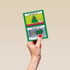 Pod Personalised Funny Shoebox Cartoon Christmas Tree Card -Pod Shop F3005629 hand S