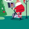 Pod Personalised Funny Christmas Shoebox Cartoon Santa Exercise Card