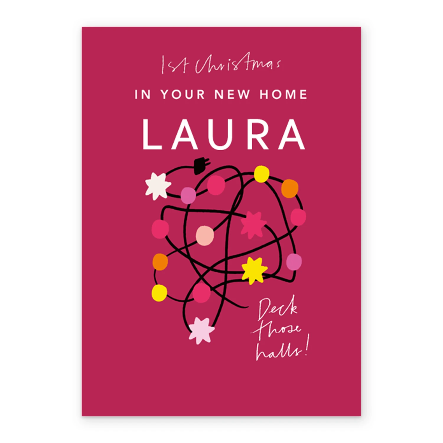 Pod Personalised Modern 1st Christmas New Home Editable Card 2 Pod Personalised Modern 1st Christmas New Home Editable Card - Image 2