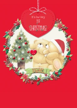 Pod Personalised Cute 1st Christmas Together Forever Friends Card