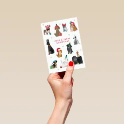 Pod Personalised Classic Christmas Pet Editable Yappy Xmas Dogs Card -Pod Shop F3005676 hand S
