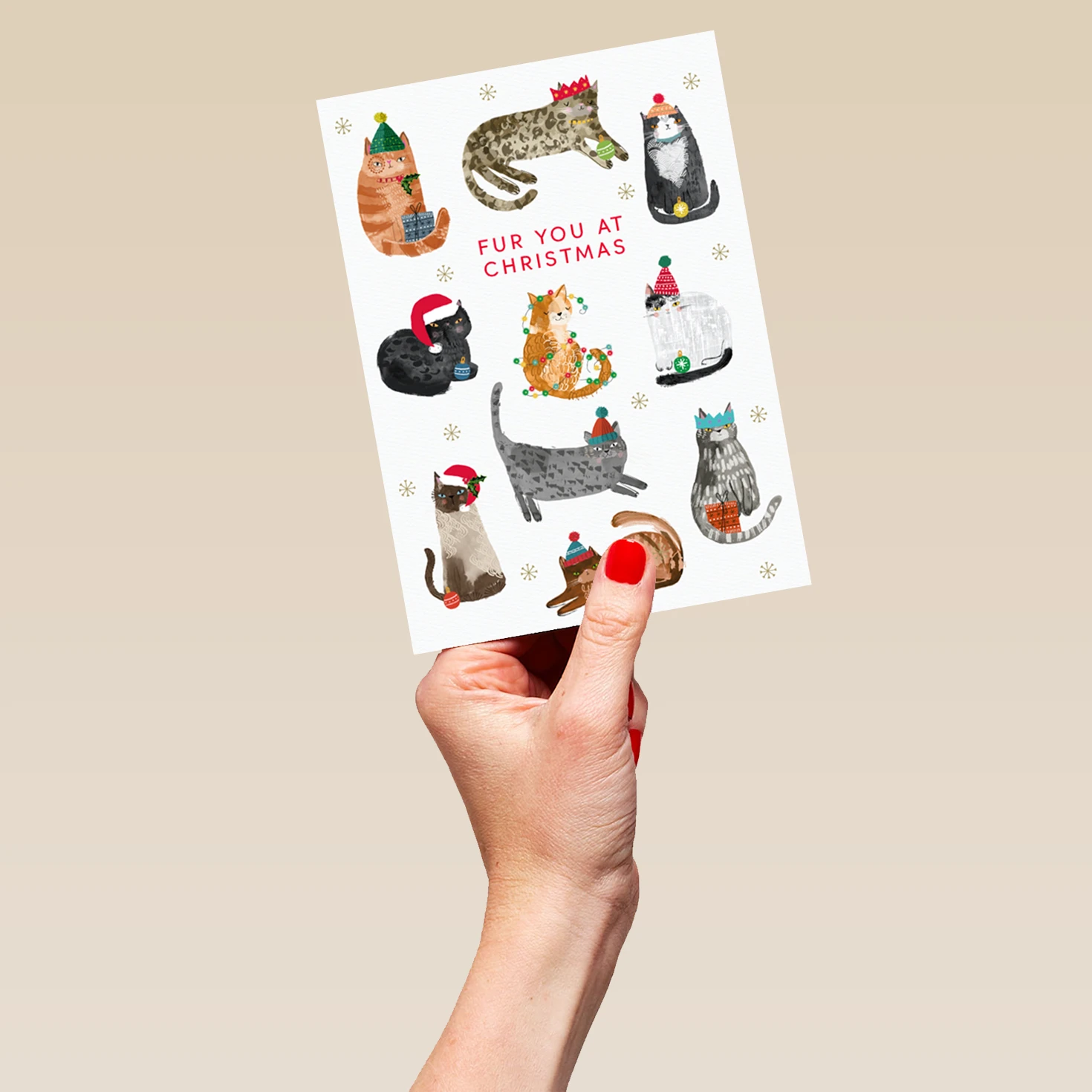 Pod Personalised Classic Christmas Pet Editable Fur You Cats Card 5 Pod Personalised Classic Christmas Pet Editable Fur You Cats Card - Image 5