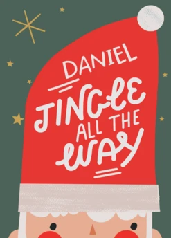 Pod Personalised Kids Christmas Editable Jingle All The Way Card