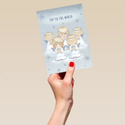 Pod Personalised Religious Christmas Cute Angels Choir Card -Pod Shop F3005699 hand L