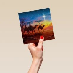 Pod Personalised Religious Christmas Traditional Three Kings And Camels Card 9 Pod Personalised Religious Christmas Traditional Three Kings And Camels Card -Pod Shop F3005701 hand L