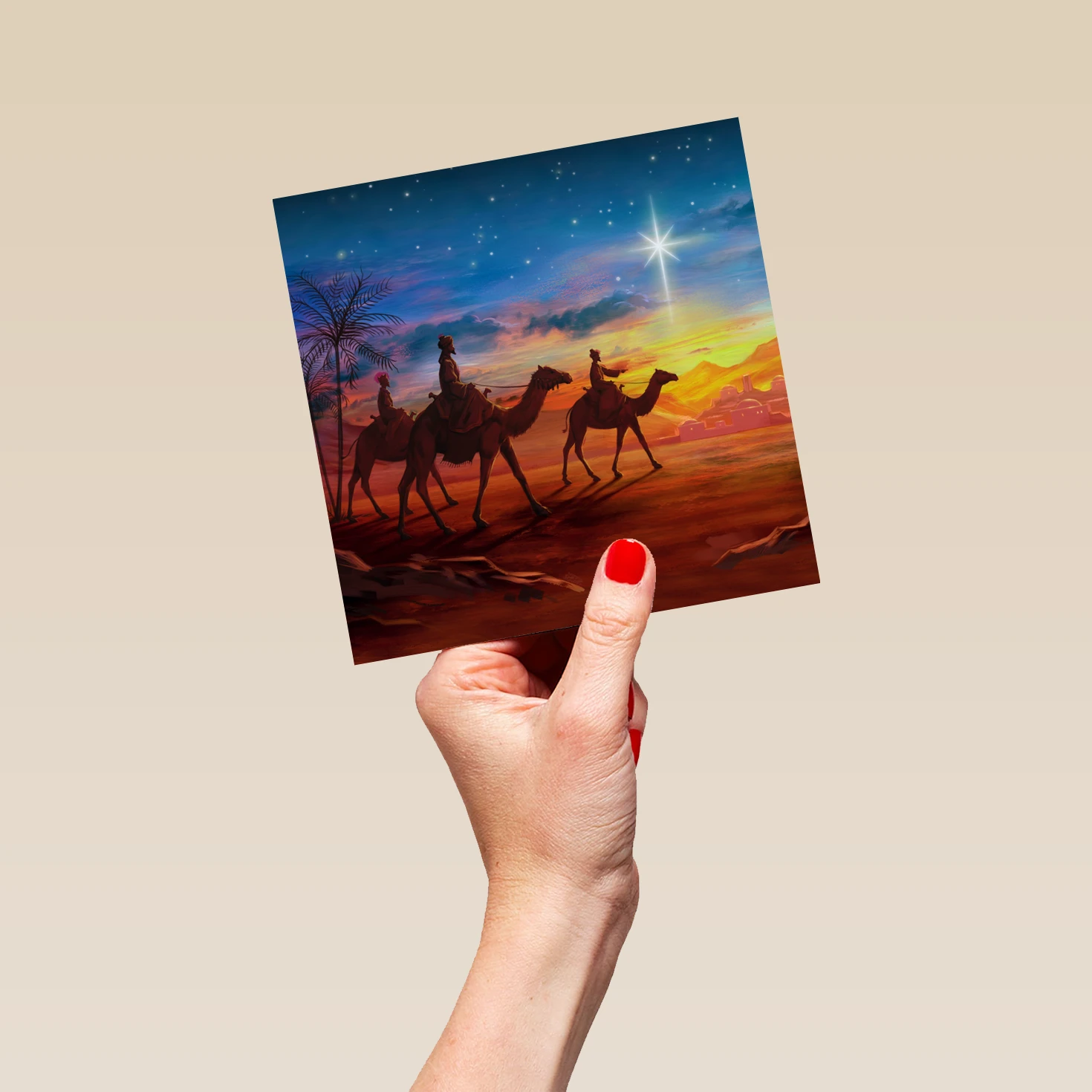 Pod Personalised Religious Christmas Traditional Three Kings And Camels Card 5 Pod Personalised Religious Christmas Traditional Three Kings And Camels Card - Image 5