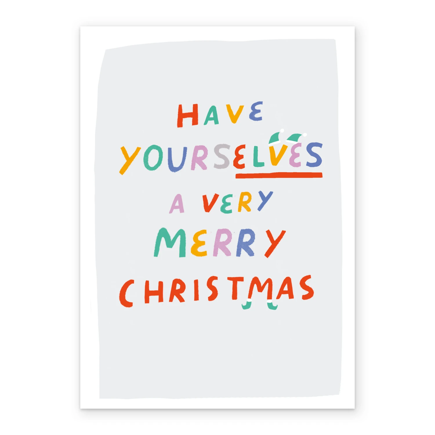 Pod Personalised Modern Colourful Text-Based Have Yourselves Christmas Card 2 Pod Personalised Modern Colourful Text-Based Have Yourselves Christmas Card - Image 2