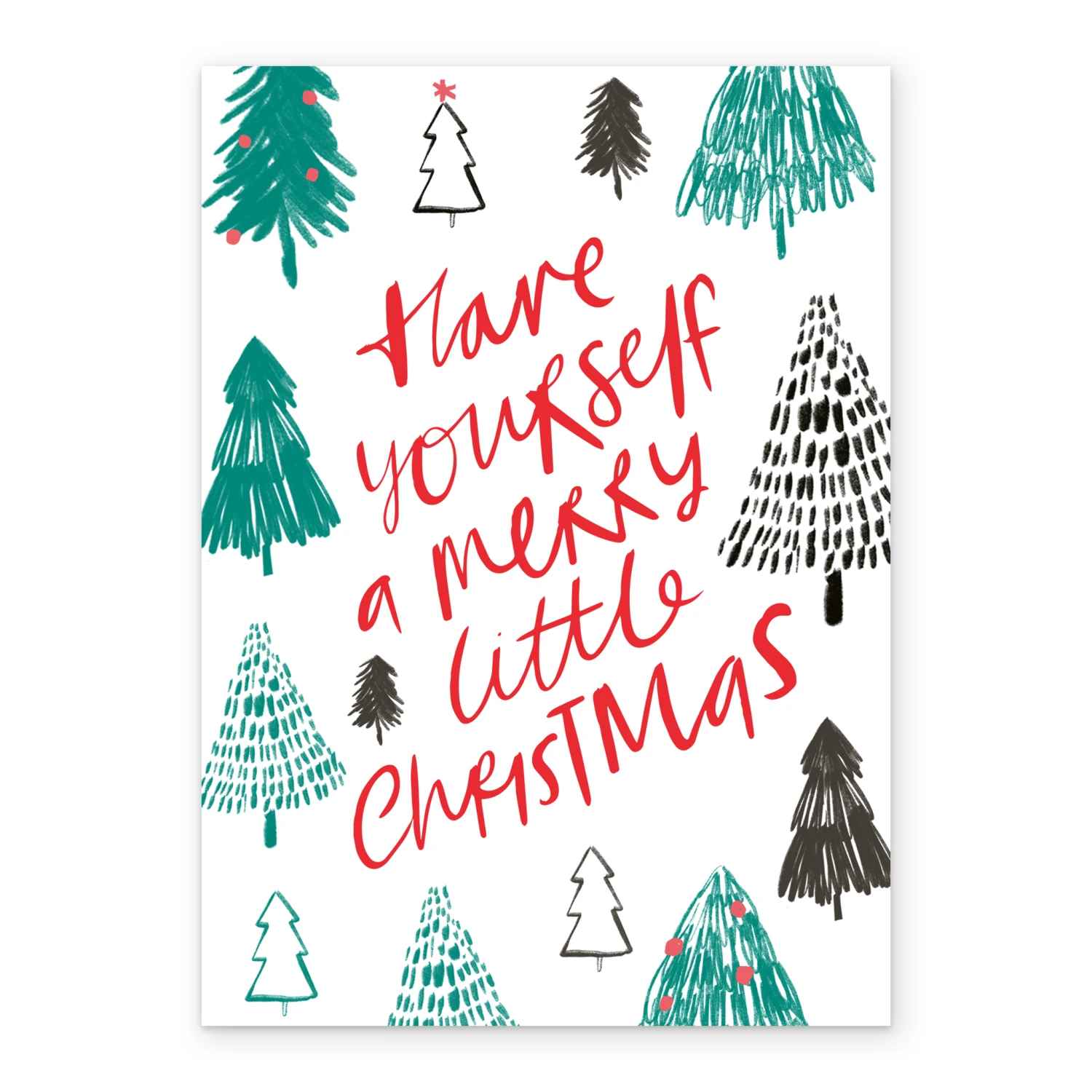 Pod Personalised Modern Have Yourself A Merry Christmas Trees Card 2 Pod Personalised Modern Have Yourself A Merry Christmas Trees Card - Image 2