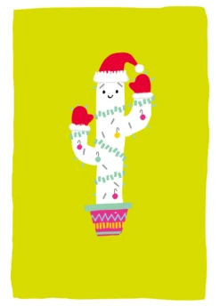 Pod Personalised Fun Cactus Christmas Card