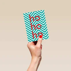 Pod Personalised Modern Christmas Chevron Pattern Ho Ho Ho Card 8 Pod Personalised Modern Christmas Chevron Pattern Ho Ho Ho Card -Pod Shop F3005721 hand S