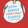 Pod Personalised Funny Illustrated 'Winner Winner Christmas Dinner' Card