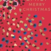 Pod Personalised Red & Gold Animal Print Christmas Card For Her