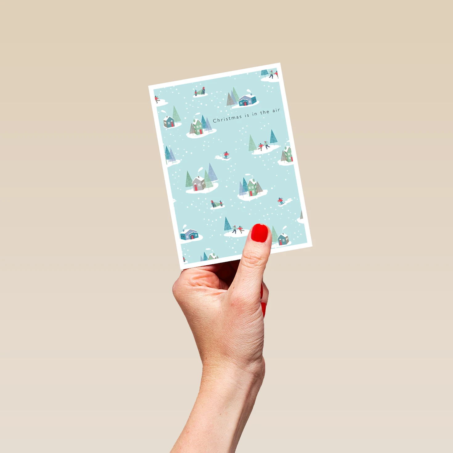 Pod Personalised Modern Christmas Illustrated Mini Winter Scenes Card 4 Pod Personalised Modern Christmas Illustrated Mini Winter Scenes Card - Image 4