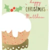 Pod Personalised & Editable Fun Christmas Pudding Card