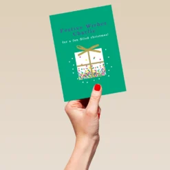 Pod Personalised Festive Wishes Present Christmas Card -Pod Shop F3005752 hand L