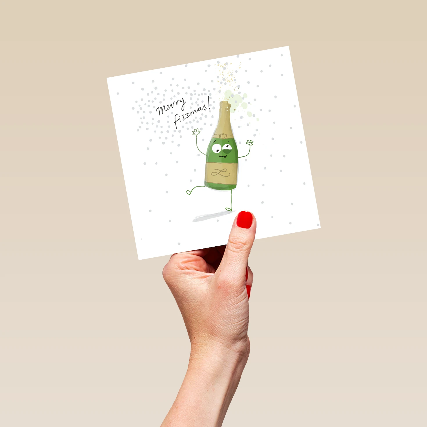 Pod Personalised Classic Christmas Fun Bottle Merry Fizzmas Card 5 Pod Personalised Classic Christmas Fun Bottle Merry Fizzmas Card - Image 5