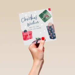 Pod Personalised Classic Gifts Wishes Christmas Card -Pod Shop F3005925 hand L