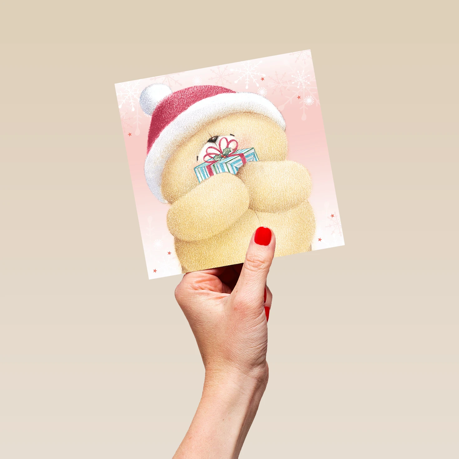 Pod Personalised Cute Forever Friends Bear Present Christmas Card 5 Pod Personalised Cute Forever Friends Bear Present Christmas Card - Image 5