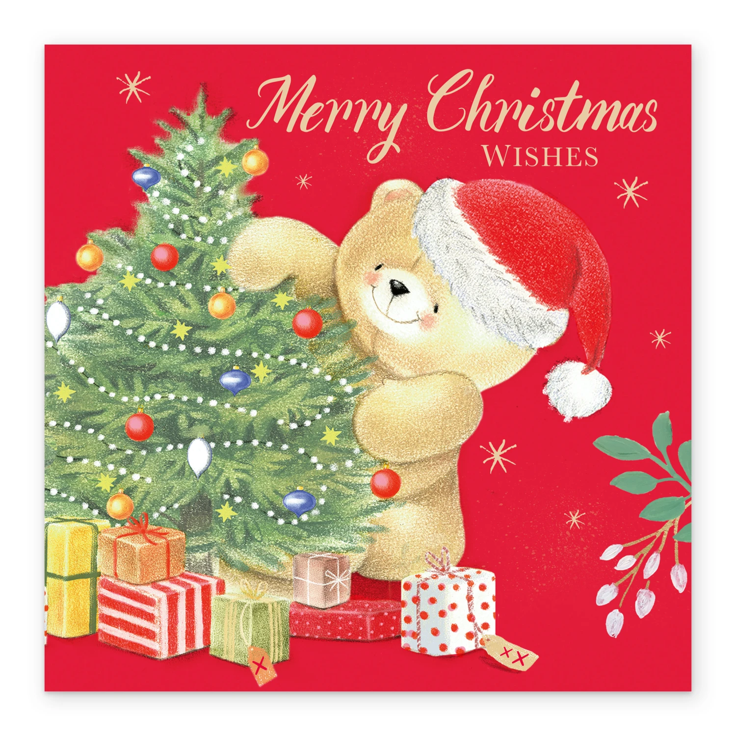 Pod Personalised Cute Forever Friends & Tree Christmas Card 2 Pod Personalised Cute Forever Friends & Tree Christmas Card - Image 2